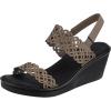 Skechers Women’s Rumble on-Sassy DayZ Wedge Sandal(Taupe)