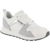 Skechers Women’s Runway-Posh Gal Sneaker(White-silver)