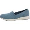 Skechers Women’s Seager – Stat – Scalloped Collar, Engineered Skech-Knit Slip-on – Classic Fit(Blue)