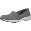 Skechers Women’s Seager – Stat – Scalloped Collar, Engineered Skech-Knit Slip-on – Classic Fit(Grey)