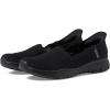 Skechers Women’s Seager-Believe It Hands Free Slip-ins Loafer Flat(Black)