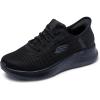 Skechers Women’s Skech-lite Pro Resistant Bungee Exdown Hands Free Slip-ins Health Care Professional Shoe(Black)