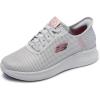 Skechers Women’s Skech-lite Pro Resistant Bungee Exdown Hands Free Slip-ins Health Care Professional Shoe(Gry)