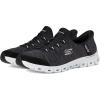 Skechers Women’s Slip-ins: Glide-Step-Peak Slip on Sneakers(Black/White)
