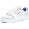 Skechers Women’s Sport Court 2.0-Metallic Brea Sneaker(White/Blue)