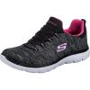 Skechers Women’s Summit – Quick Getaway Sneaker(Black/Pink)