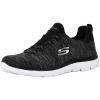 Skechers Women’s Summit – Quick Getaway Sneaker(Black/White)