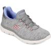 Skechers Women’s Summit – Quick Getaway Sneaker(Grey/Blue)