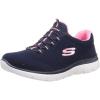 Skechers Women’s Summit – Quick Getaway Sneaker(Navy/Pink)