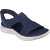 Skechers Women’s T-Strap Sandal Flat(Navy)