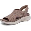 Skechers Women’s Ultra Flex 3.0-Sun Warmth Hands Free Slip-ins Sandal(Mocha)