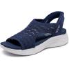Skechers Women’s Ultra Flex 3.0-Sun Warmth Hands Free Slip-ins Sandal(Navy)