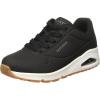 Skechers Women’s Uno – Stand on Air Sneakers(Black/White)