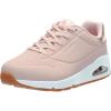 Skechers Women’s Uno-Shimmer Away Wedge Slip-on Fashion Sneakers(Blush)