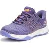 Skechers Women’s Viper Court Reload Hands Free Slip-ins Sneaker(Purple/Coral)