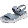 Skechers Women’s Wilshire BLVD-Illusion of Love Wedge Sandal(Grey)
