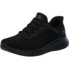 Skechers Women’s Work Hands Free Slip Ins Squad Chaos Sr-Jasul Food Service Shoe(Black)