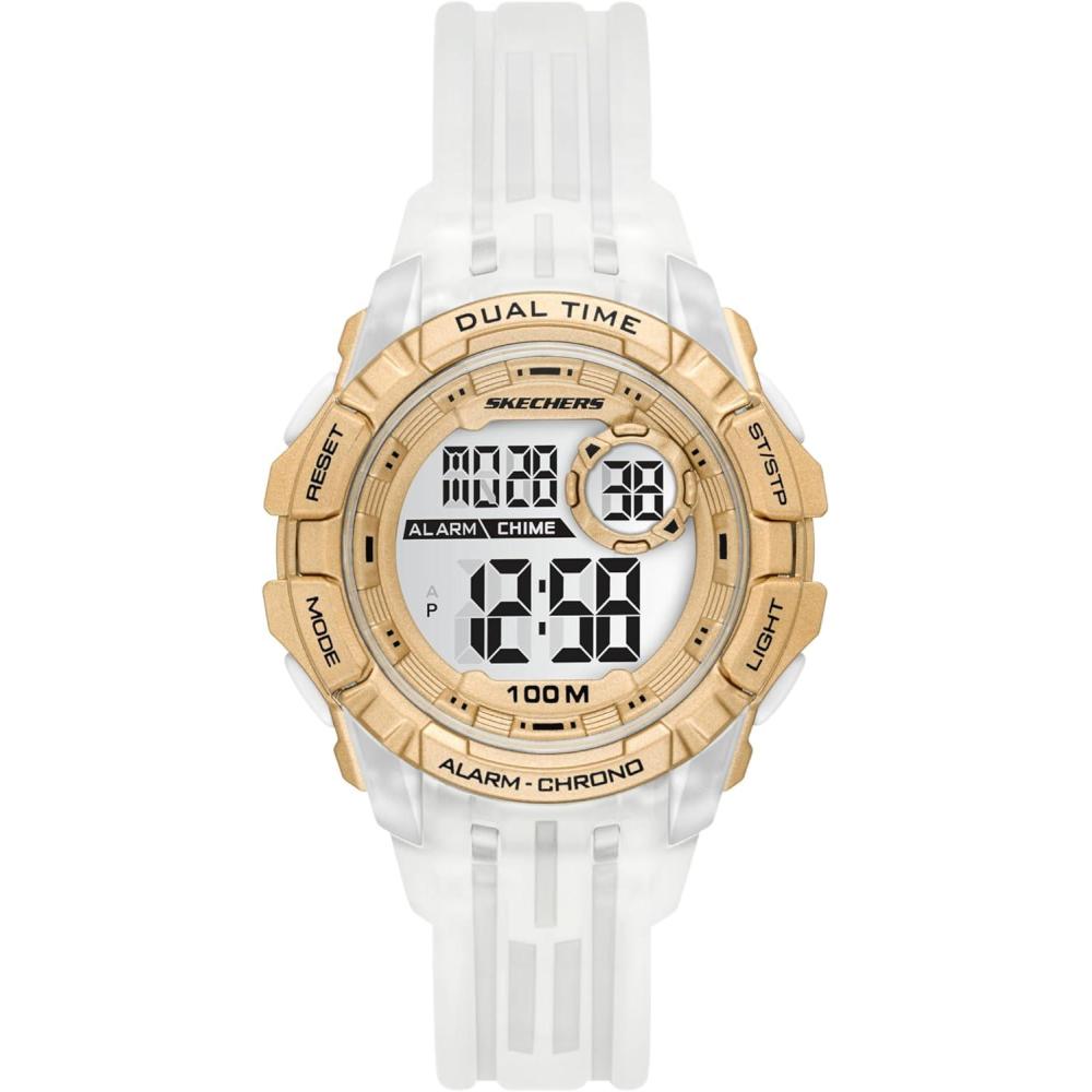 imageSkechers Silicone Sports Digital Watch for WomenSunnyglen White