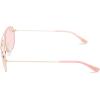 Skechers Girls’ Sea9085 Pilot Sunglasses(Shiny Rose Gold)