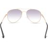 Skechers Women’s SEA6166 Pilot Sunglasses, Shiny Rose Gold, 56mm