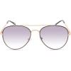 Skechers Women’s SEA6166 Pilot Sunglasses, Shiny Rose Gold, 56mm