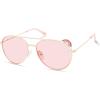 Skechers Girls’ Sea9085 Pilot Sunglasses(Shiny Rose Gold)