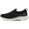 Skechers Men’s Go Walk 7 Stretch Fit Slip-on Sneaker(Black/Charcoal)