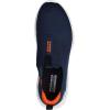 Skechers Men’s Go Walk 7 Stretch Fit Slip-on Sneaker(Navy/Orange)
