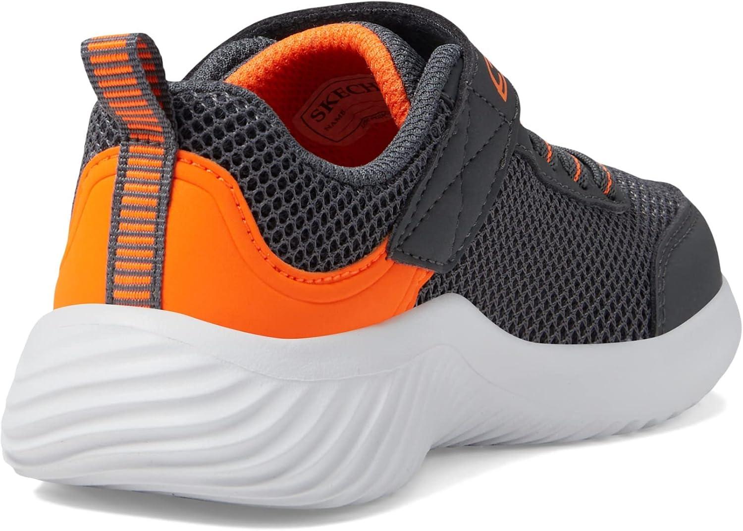 imageSkechers UnisexChild Boundertech SneakerCharcoalOrange