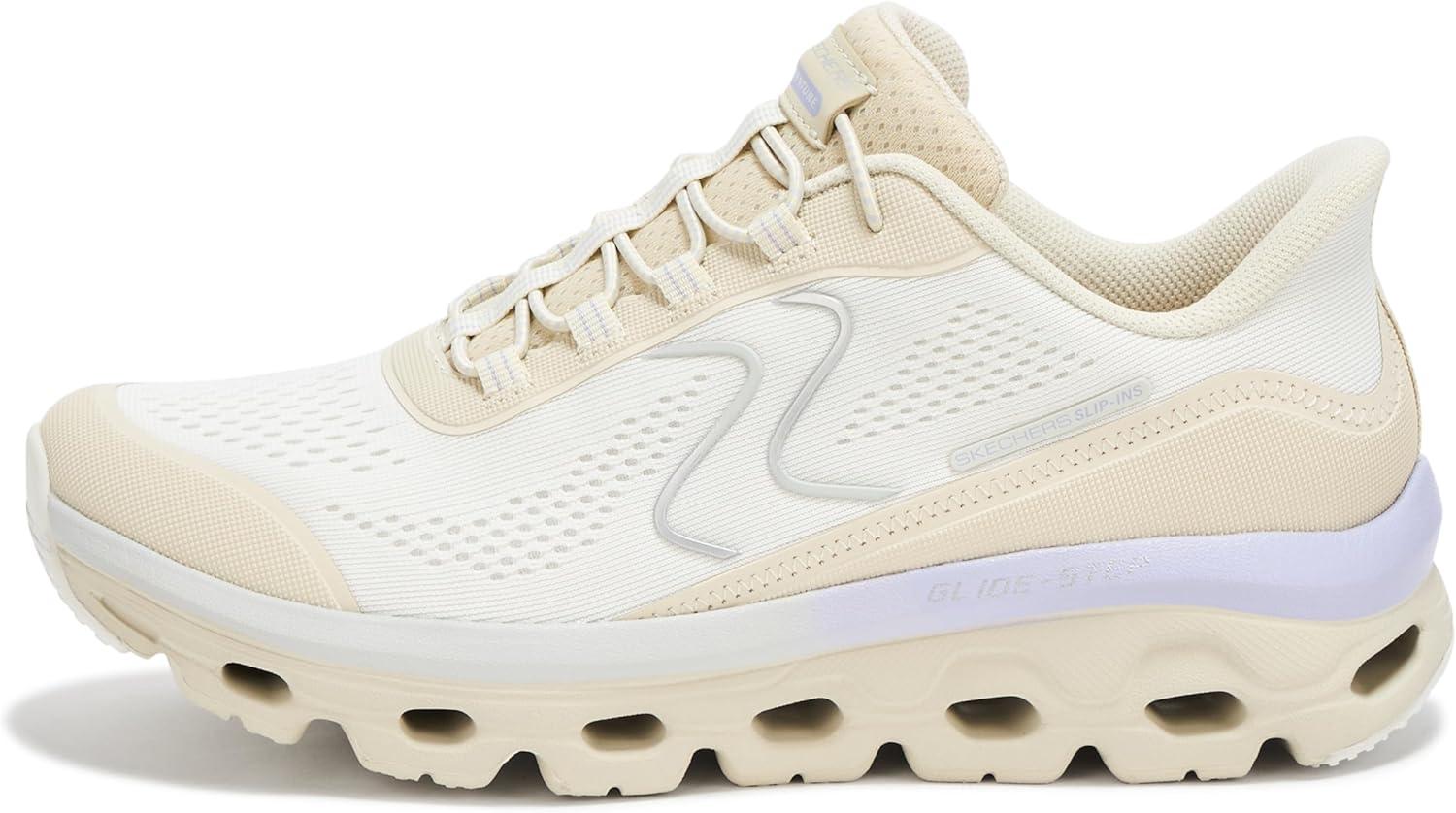 imageSkechers Womens Glide Step Sole Hands Free SlipinsNtprnaturalPurple