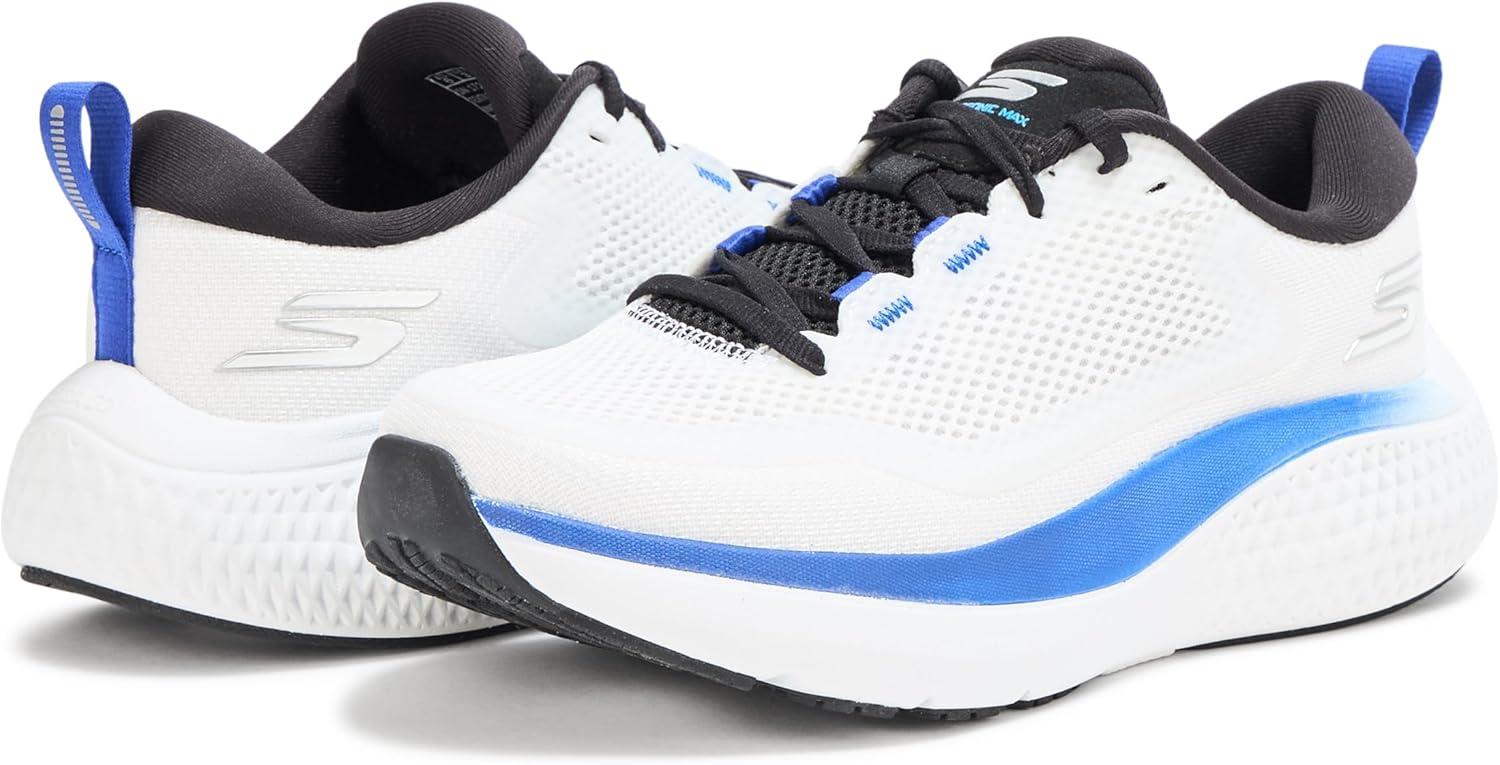 imageSkechers Womens Go Run Supersonic Max SneakerWhiteBlackBlue