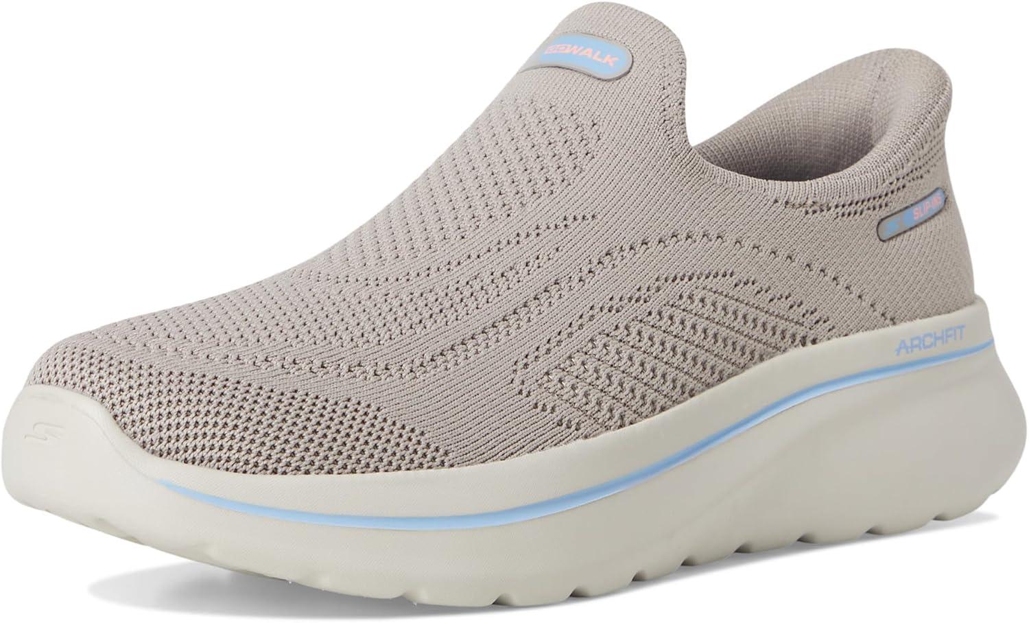 imageSkechers Womens Go Walk Arch Fit NJoy Arianne Hands Free Slipins SneakerTaupe