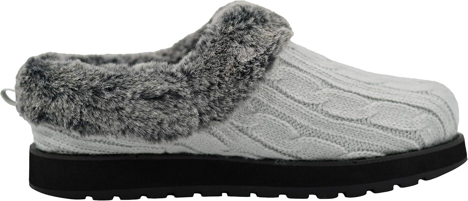 imageSkechers Womens Ice Angel SlipperBlackCharcoal