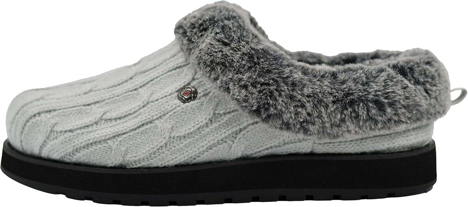 imageSkechers Womens Ice Angel SlipperBlackCharcoal