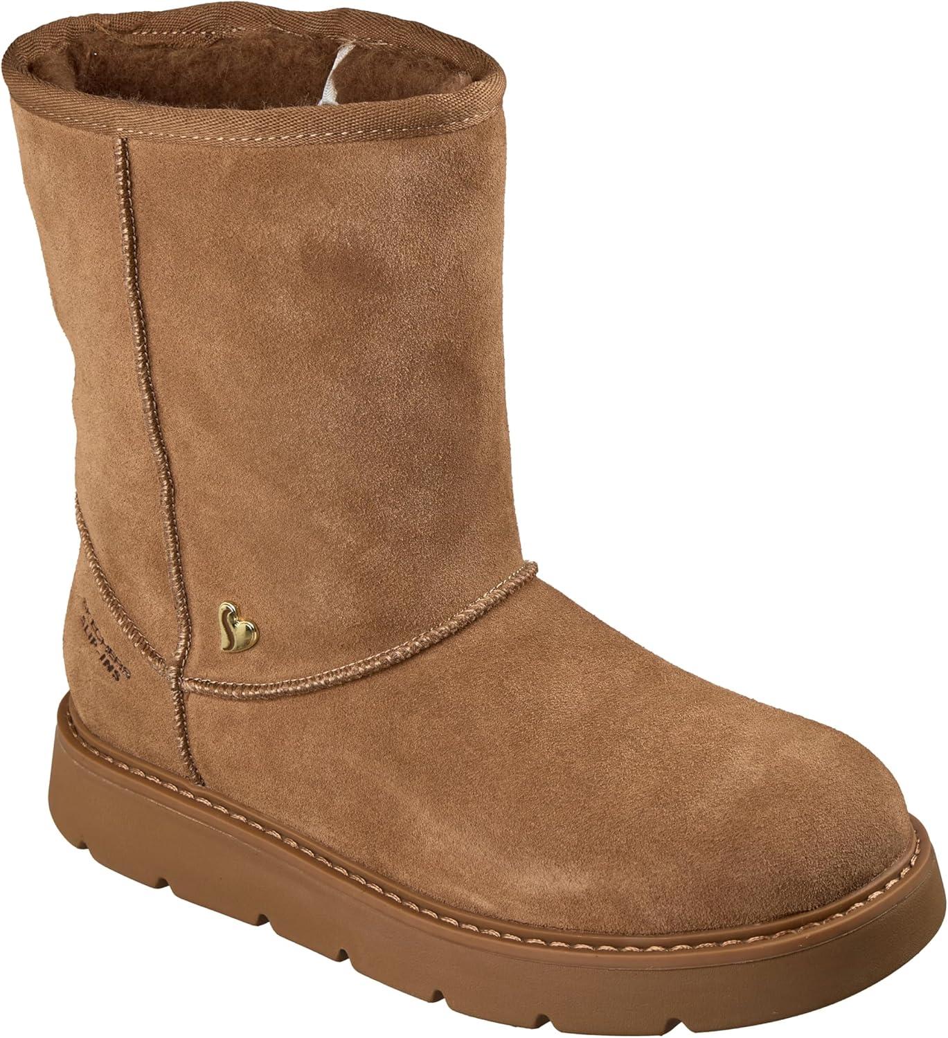 imageSkechers Womens Keepsakes Cozy Mid Hands Free Slipins Calf BootChestnut