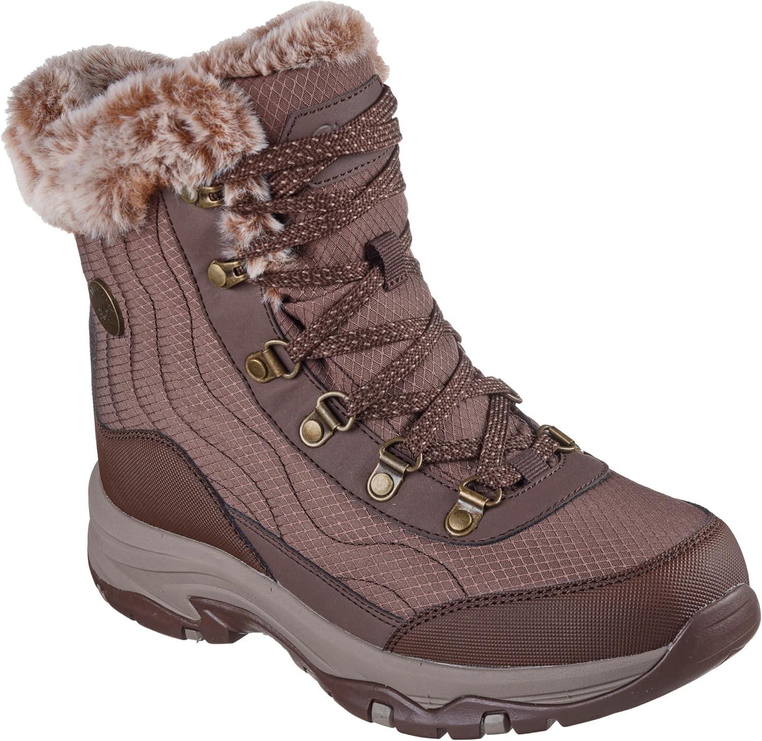imageSkechers Womens TregoStormie Ankle BootChocolate