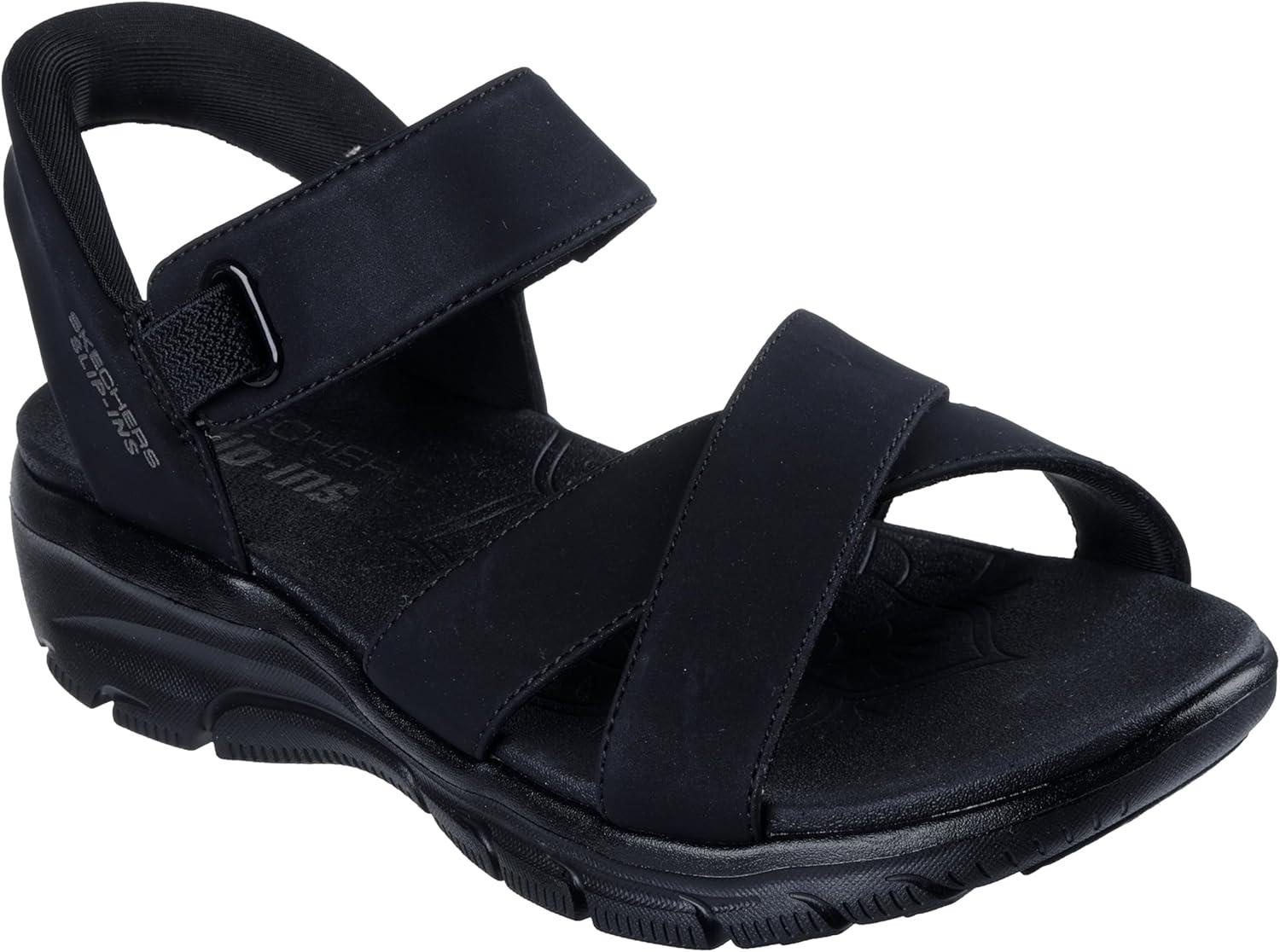imageSkechers womens Easy Going Somewhere SunnyBlackBlack