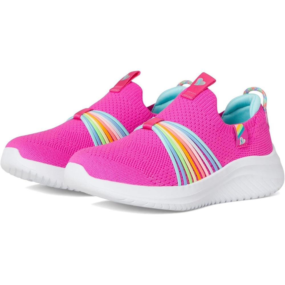 imageSKECHERS Girls Ultra Flex 30Rainbow Speed SneakerHot PinkMulti
