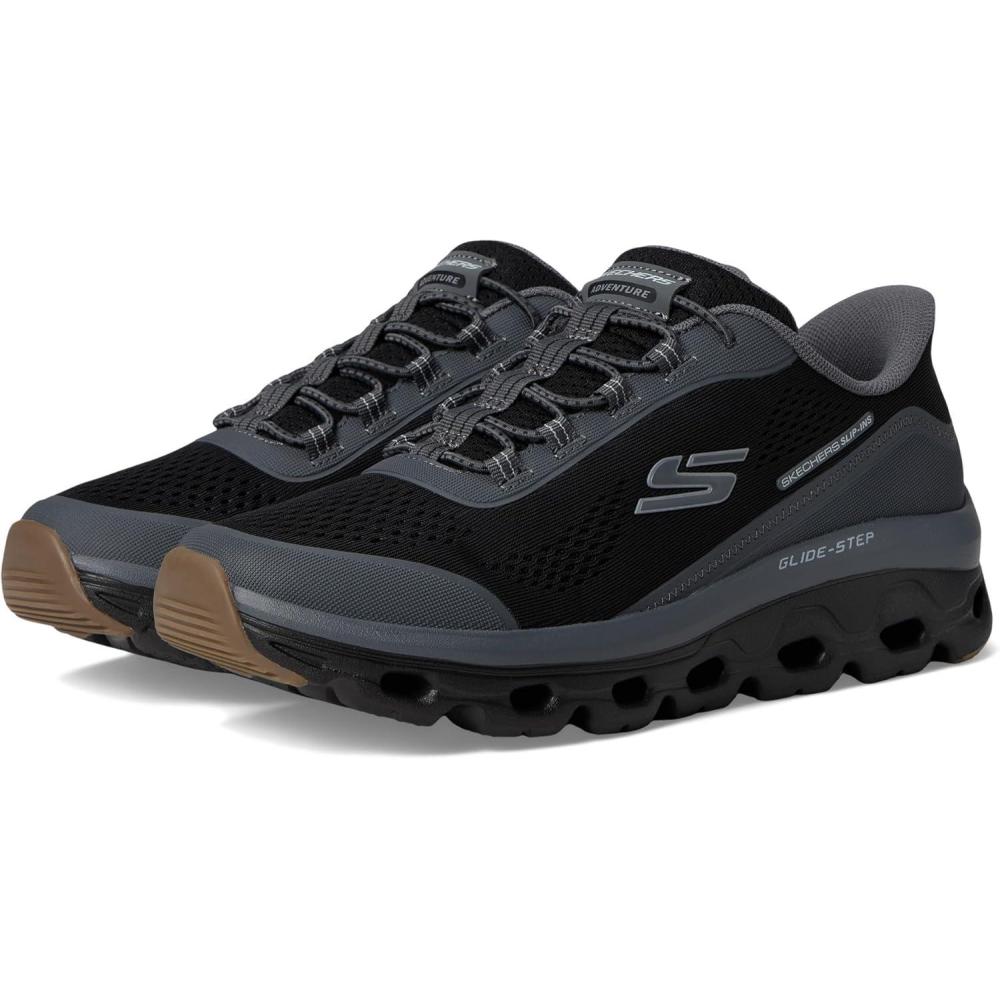 imageSkechers Mens GlideStep Sole Hands Free Slipin SneakerBlackCharcoal