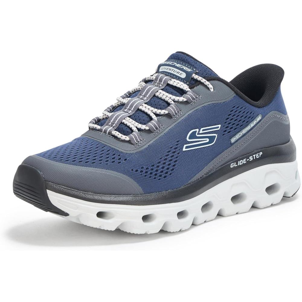 imageSkechers Mens GlideStep Sole Hands Free Slipin SneakerNavy