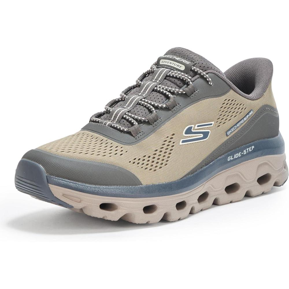 imageSkechers Mens GlideStep Sole Hands Free Slipin SneakerOlive