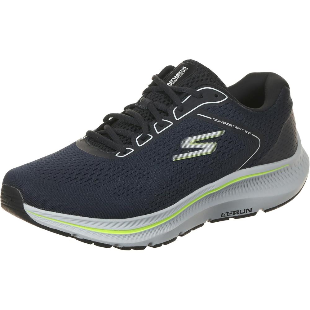 imageSkechers Mens Go Run Consistent 20 Mile Marker SneakerNavy