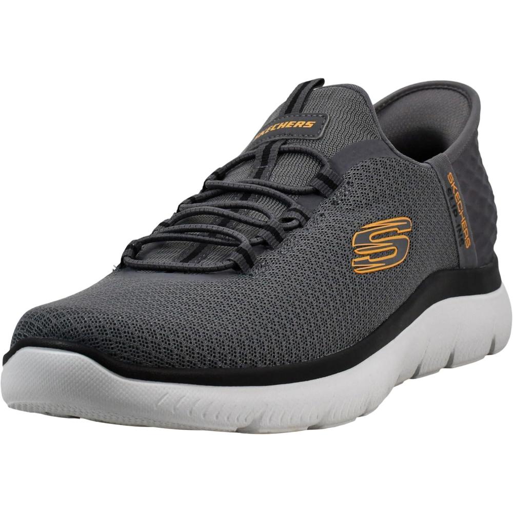 imageSkechers Mens Summits High Range Slipin SneakersCharcoalOrange