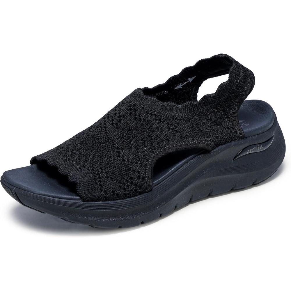 imageSkechers Womens Arch Fit 20Flawless Choice Sport SandalBlackBlack