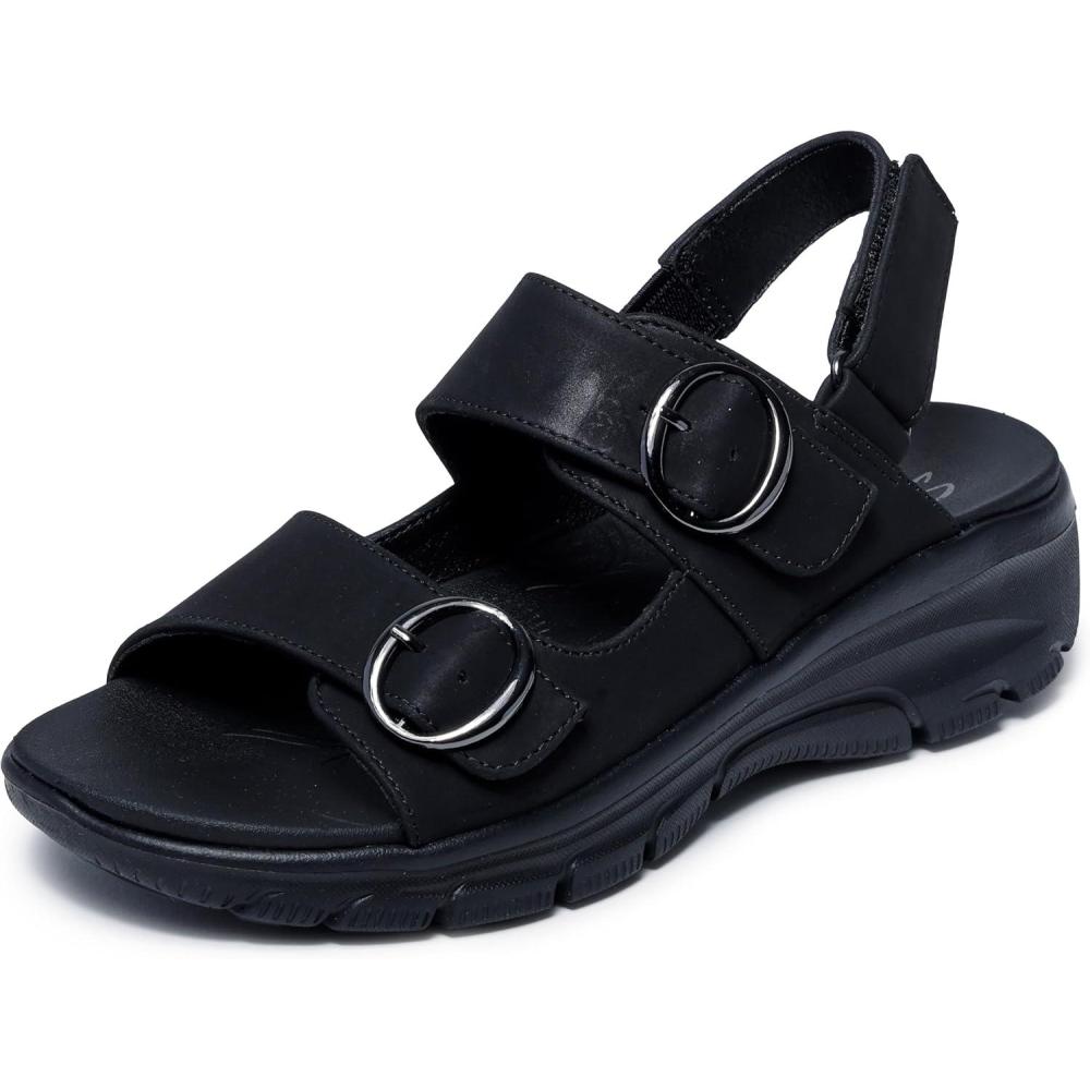 imageSkechers Womens Easy GoingCertified Charm SandalBlackBlack