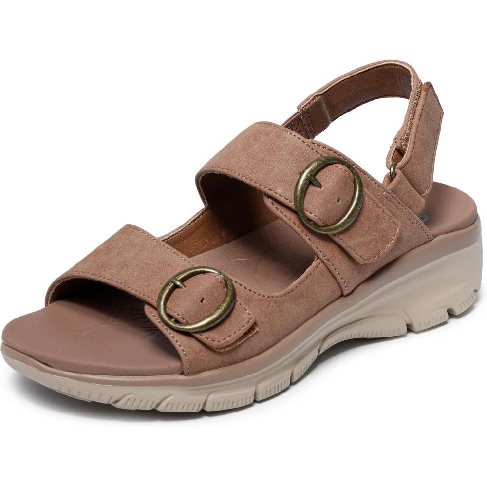 imageSkechers Womens Easy GoingCertified Charm SandalTan