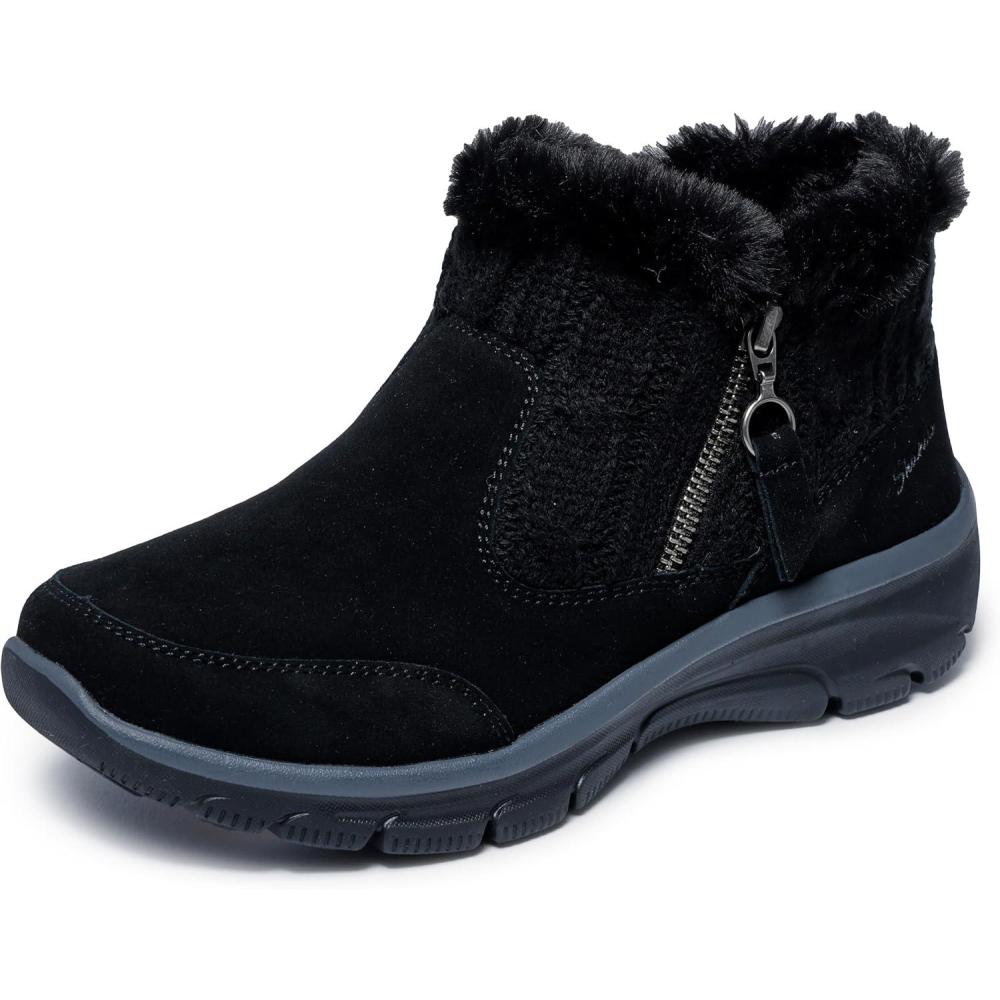 imageSkechers Womens Easy GoingCozy Inn Ankle BootBlackBlack