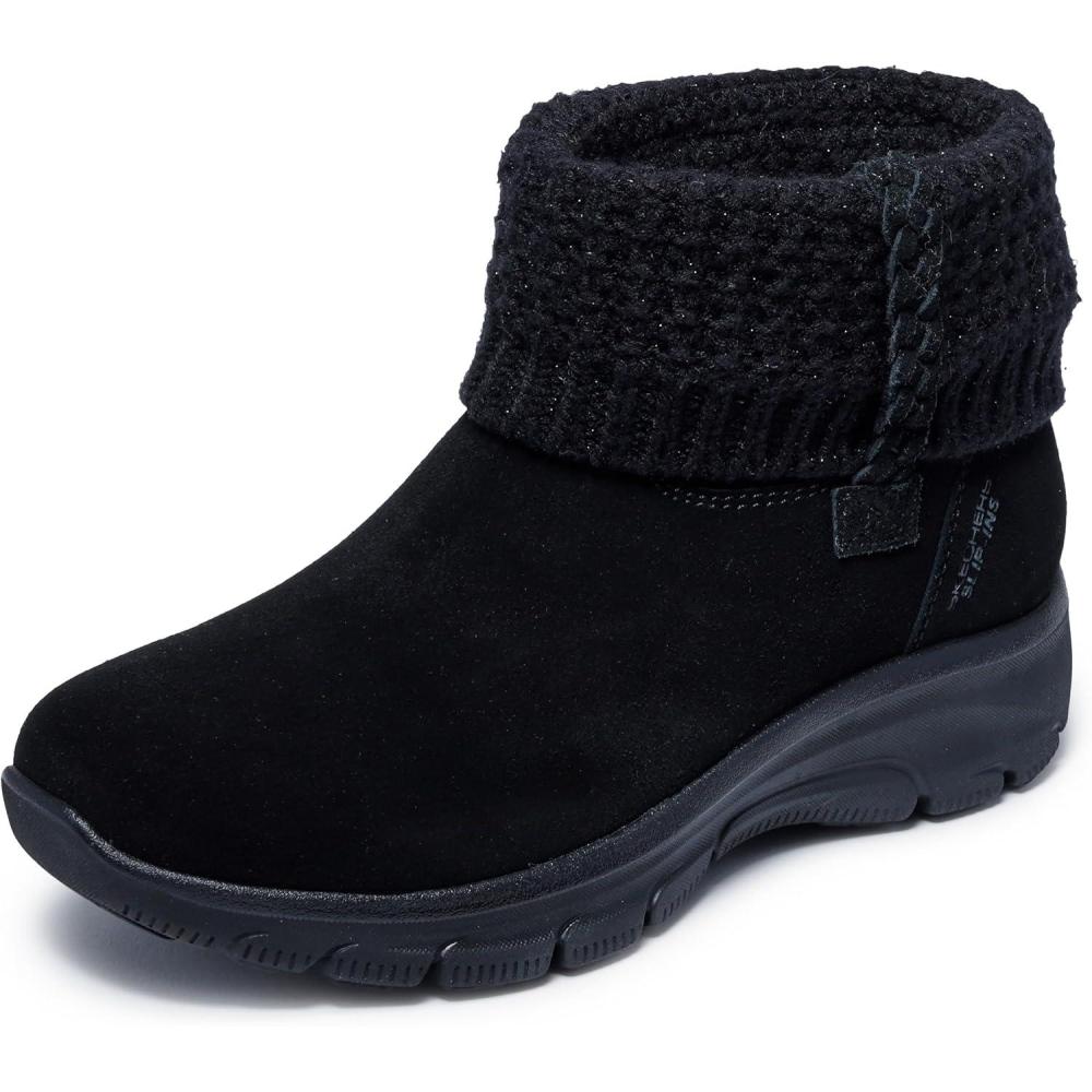 imageSkechers Womens Easy GoingCozy Lovin Hands Free Slipins Ankle BootBlackBlack