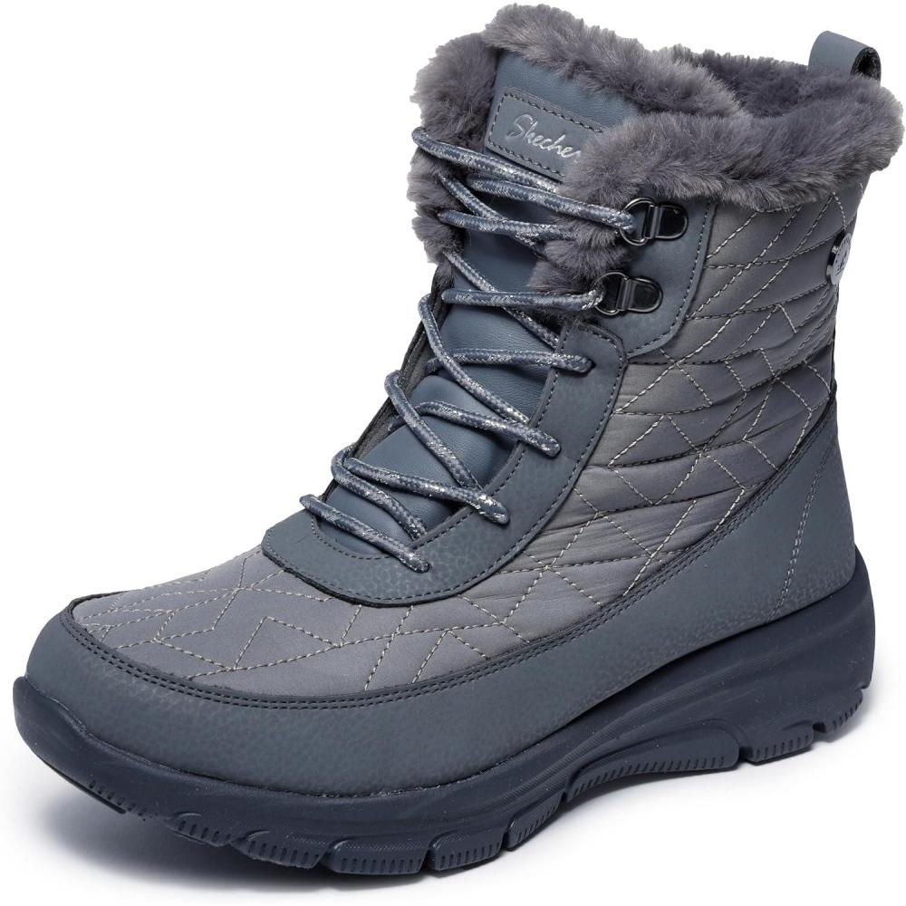 imageSkechers Womens Easy GoingFrostline Ankle BootCharcoal