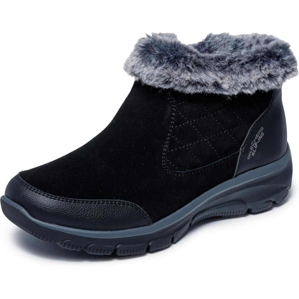 imageSkechers Womens Easy GoingSmall TownsHands Free Slipins Ankle BootBlack